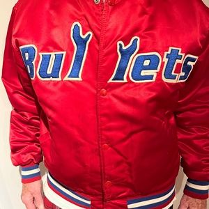 Vintage Washington Bullets satin starter jacket